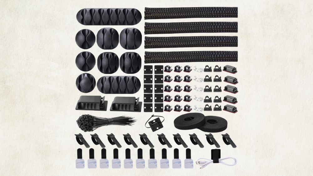 Cord management kit for organized cables