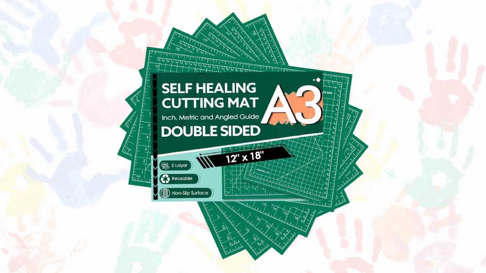 Self-healing mat for precise craft cutting