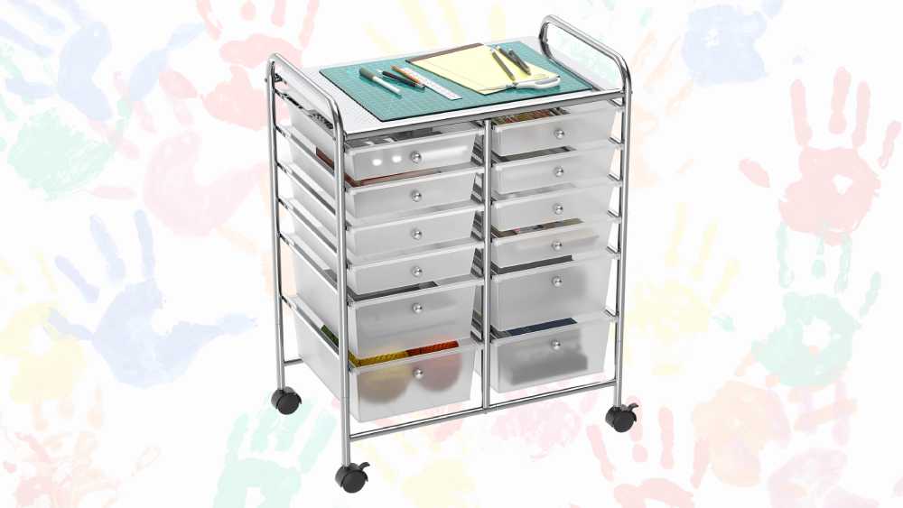 Rolling utility cart for home organization