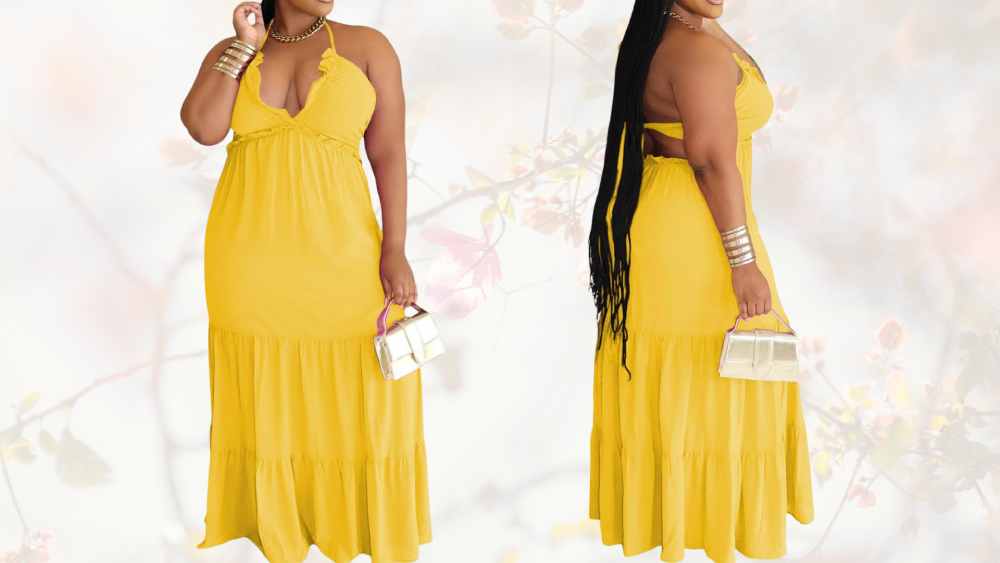 Flowy sleeveless maxi dress