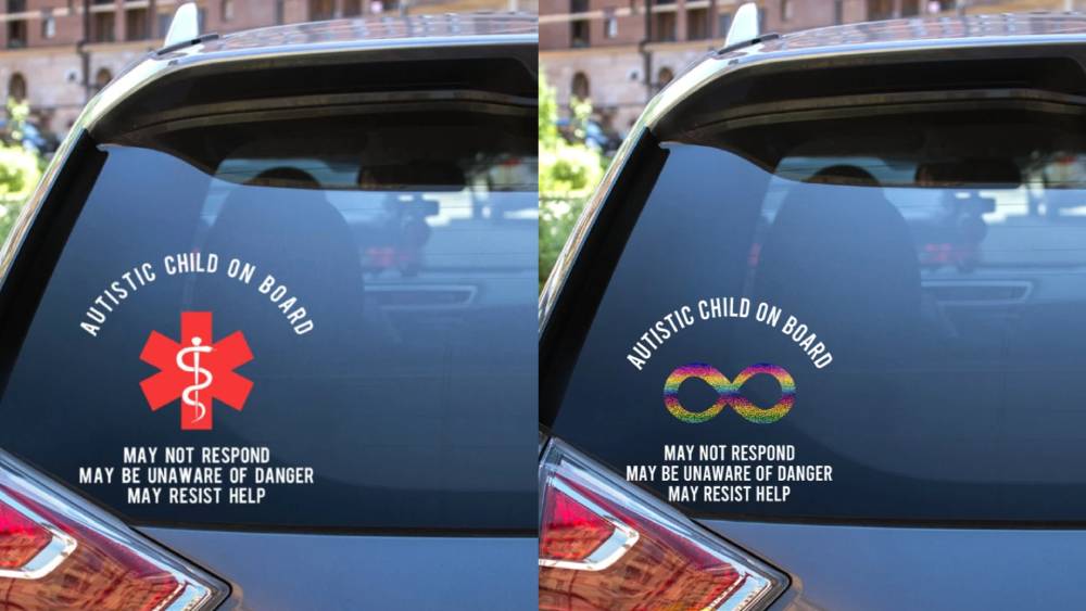 Autism Medical Alert Car Decal