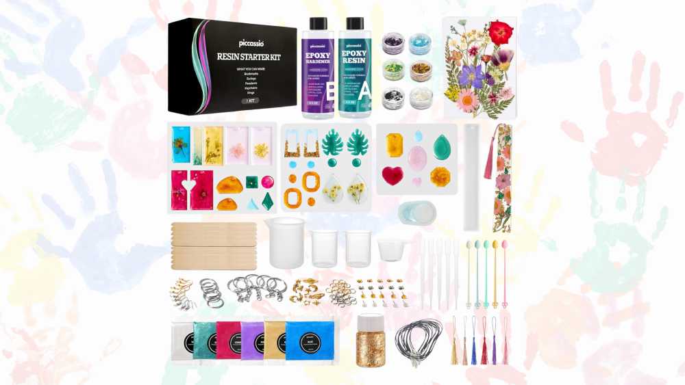 Epoxy resin kit for DIY crafts